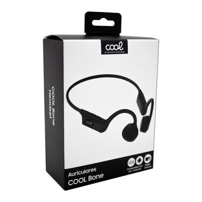 Auscultadores Estéreo Bluetooth COOL Bone (Condução Óssea) Preto