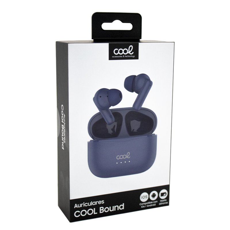 Auscultadores Estéreo Bluetooth COOL Bound Marinho