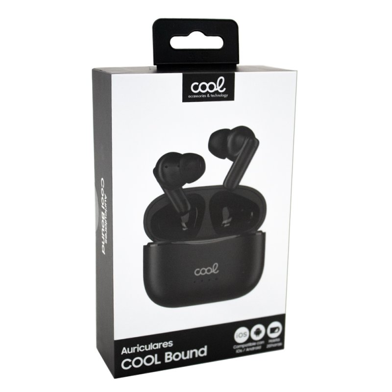 Auscultadores Estéreo Bluetooth COOL Bound Preto