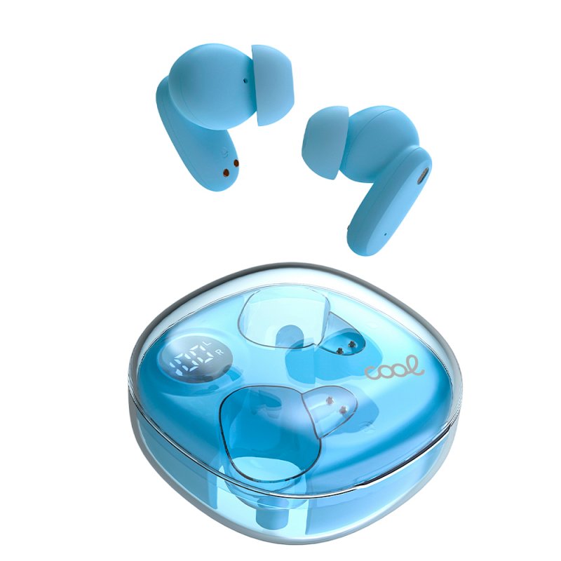 Auscultadores Estéreo Bluetooth COOL Fun Celeste