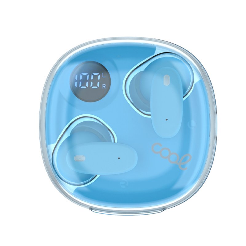 Auscultadores Estéreo Bluetooth COOL Fun Celeste