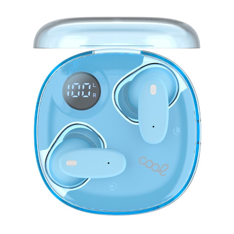Auscultadores Estéreo Bluetooth COOL Fun Celeste