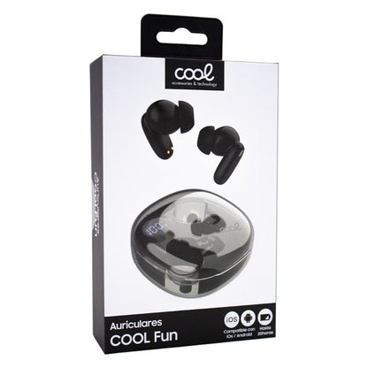 Auscultadores Estéreo Bluetooth COOL Fun Preto