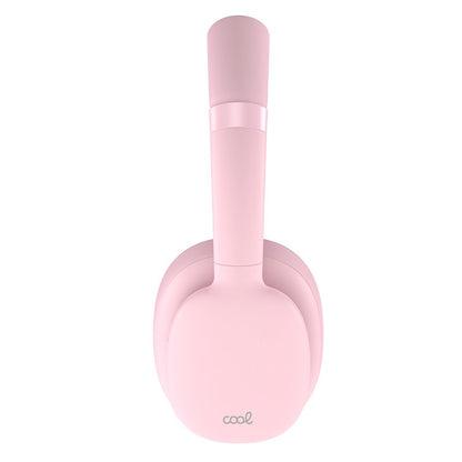 Auscultadores Estéreo Bluetooth COOL Roller Rosa
