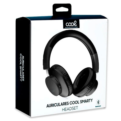 Auscultadores estéreo Bluetooth COOL Smarty Preto