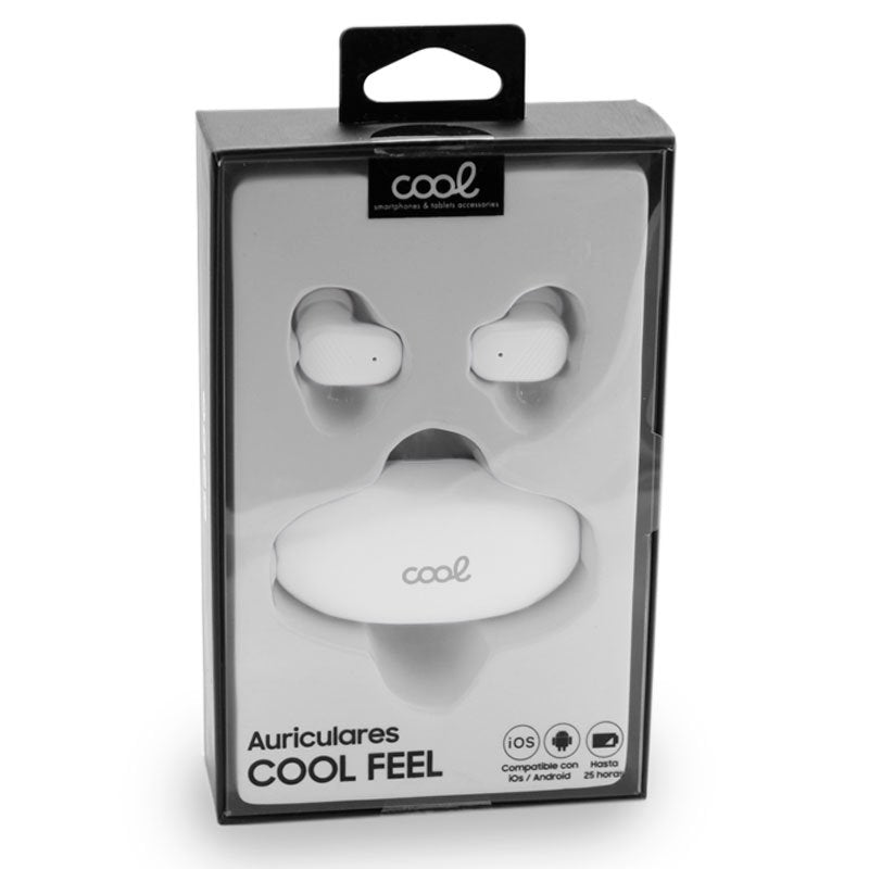 Auscultadores estéreo Bluetooth Dual Pod COOL Feel Branco