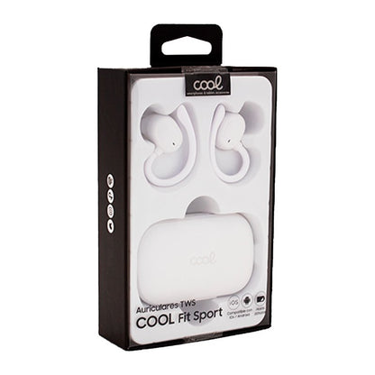 Auscultadores estéreo Bluetooth Dual Pod Fone de ouvido  sem fio COOL Fit Sport branco
