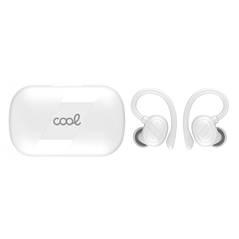 Auscultadores estéreo Bluetooth Dual Pod Fone de ouvido  sem fio COOL Fit Sport branco