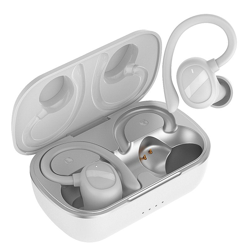 Auscultadores estéreo Bluetooth Dual Pod Fone de ouvido  sem fio COOL Fit Sport branco
