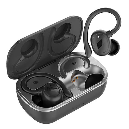 Auscultadores estéreo Bluetooth Dual Pod Fone de ouvido sem fio COOL Fit Sport preto