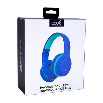 Auscultadores Estéreo Bluetooth Infantis COOL Kids Azul (Volume Limitado)