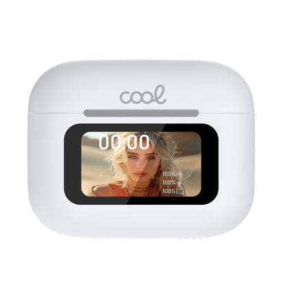 Auscultadores Estéreo Bluetooth TWS COOL Iria AI (ANC, Tradução, IA) Branco