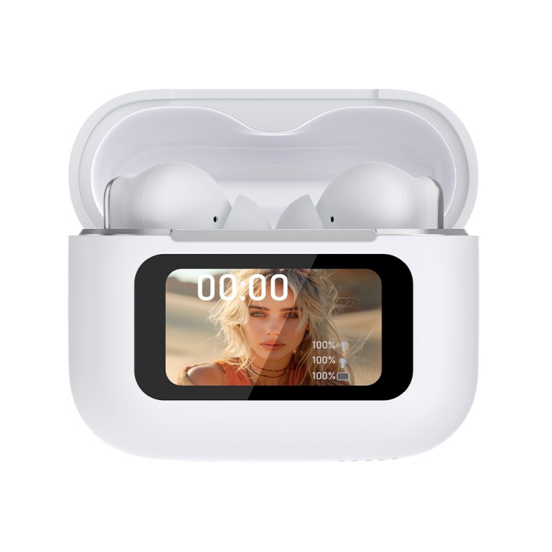 Auscultadores Estéreo Bluetooth TWS COOL Iria AI (ANC, Tradução, IA) Branco
