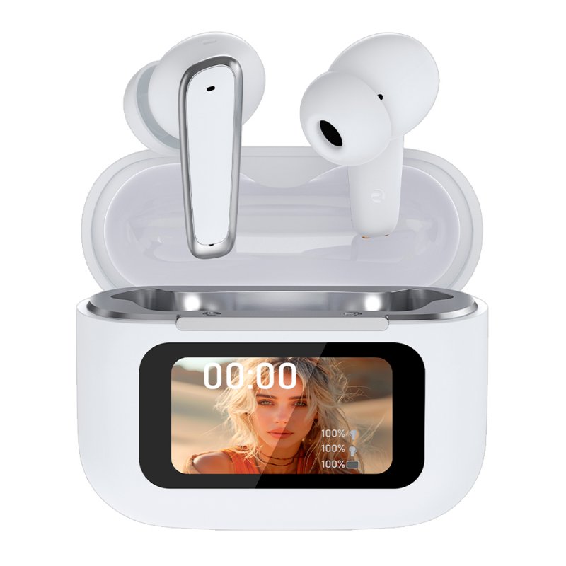 Auscultadores Estéreo Bluetooth TWS COOL Iria AI (ANC, Tradução, IA) Branco