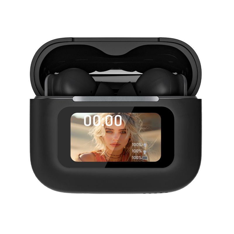 Auscultadores Estéreo Bluetooth TWS COOL Iria AI (ANC, Tradução, IA) Preto