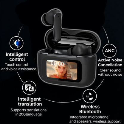 Auscultadores Estéreo Bluetooth TWS COOL Iria AI (ANC, Tradução, IA) Preto