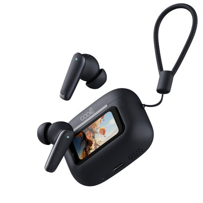 Auscultadores Estéreo Bluetooth TWS COOL Iria AI (ANC, Tradução, IA) Preto