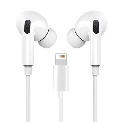 Auscultadores estéreo COOL brancos com micro para iPhone - Elásticos IN-EAR (Bluetooth Lightning)