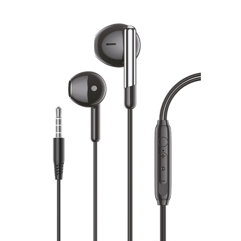 Auscultadores Estéreo COOL Care de 3,5 mm com Microfone Preto