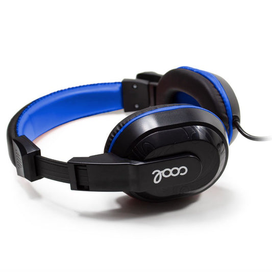 Auscultadores estéreo COOL Dublin Office com microfone (preto-azul)