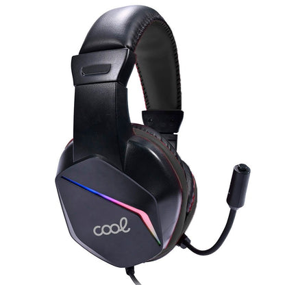 Auscultadores estéreo Gaming COOL Vista RGB Lighting + Adapt. Áudio de 3,5 mm incluído