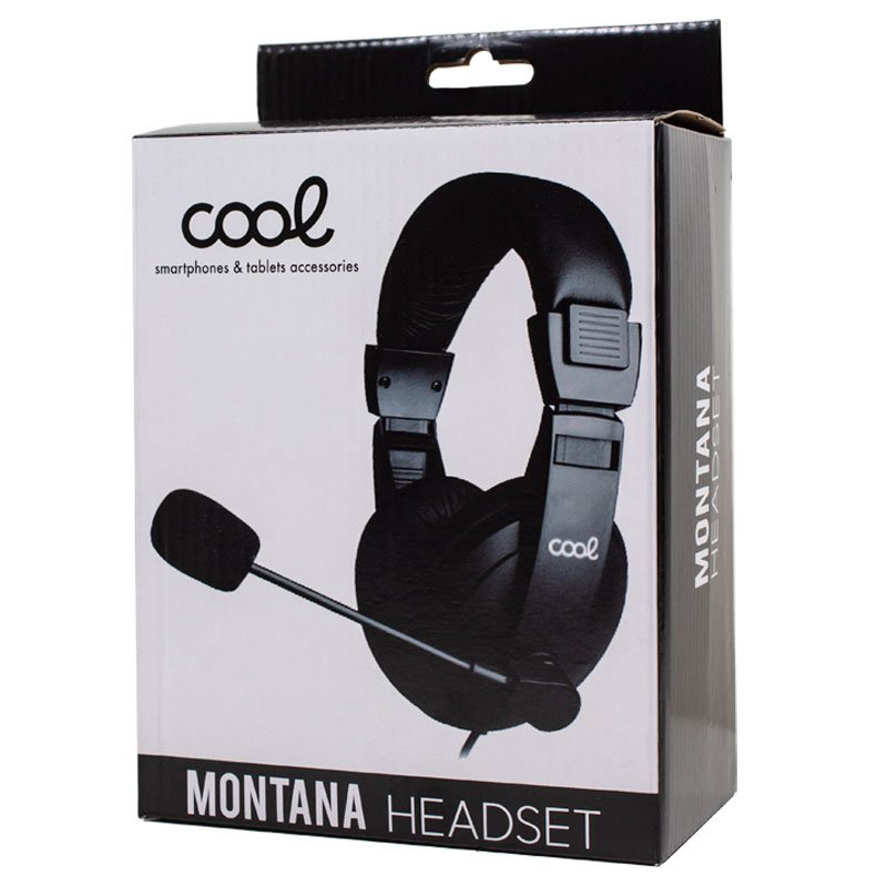 Auscultadores estéreo para PC com microfone COOL Montana