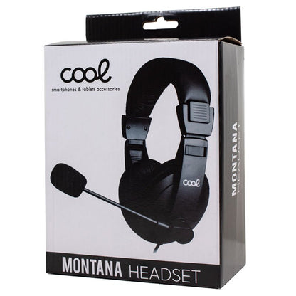Auscultadores estéreo para PC com microfone COOL Montana