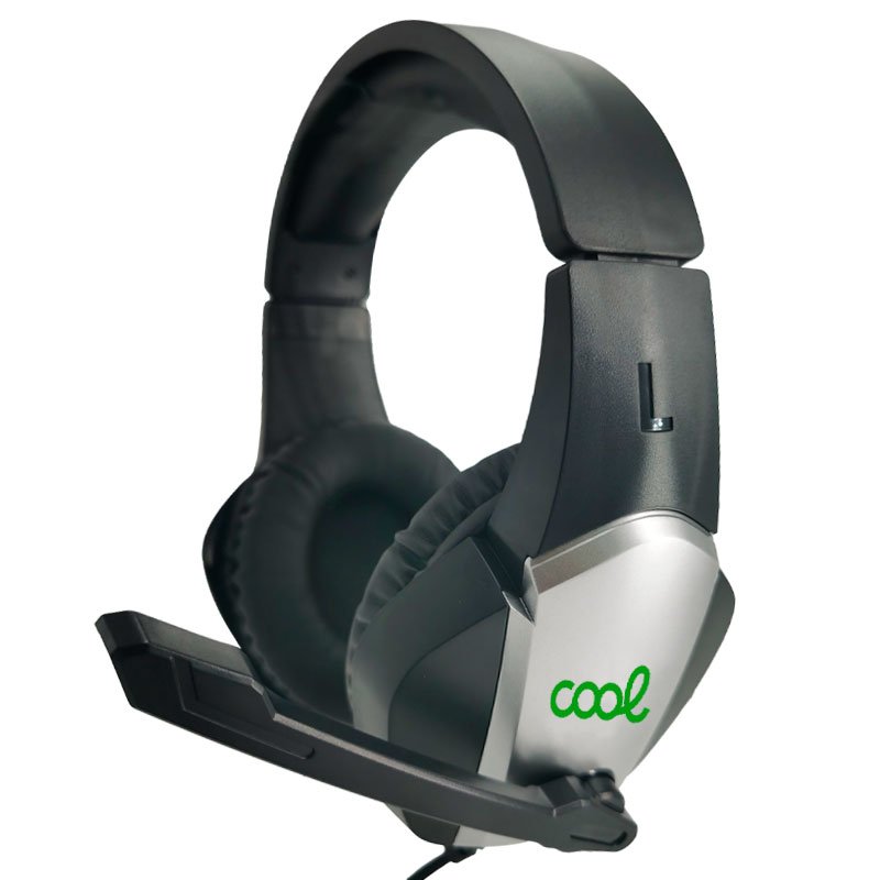 Auscultadores estéreo PC / PS4 / PS5 / Xbox Gaming COOL Bremen Lighting + Adapt. Áudio