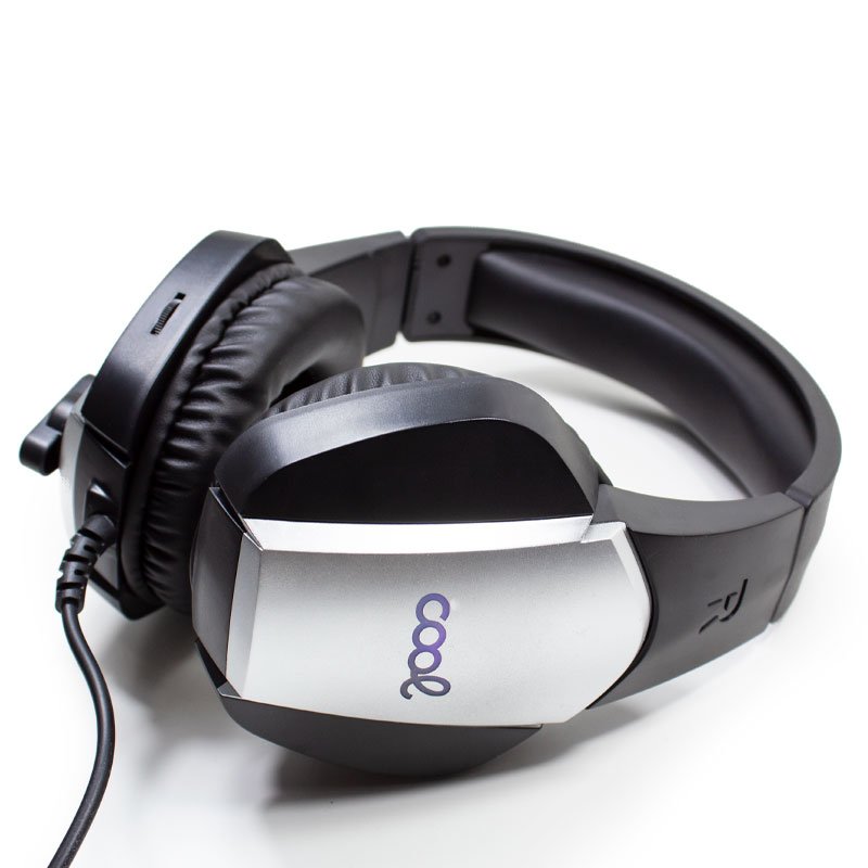 Auscultadores estéreo PC / PS4 / PS5 / Xbox Gaming COOL Bremen Lighting + Adapt. Áudio