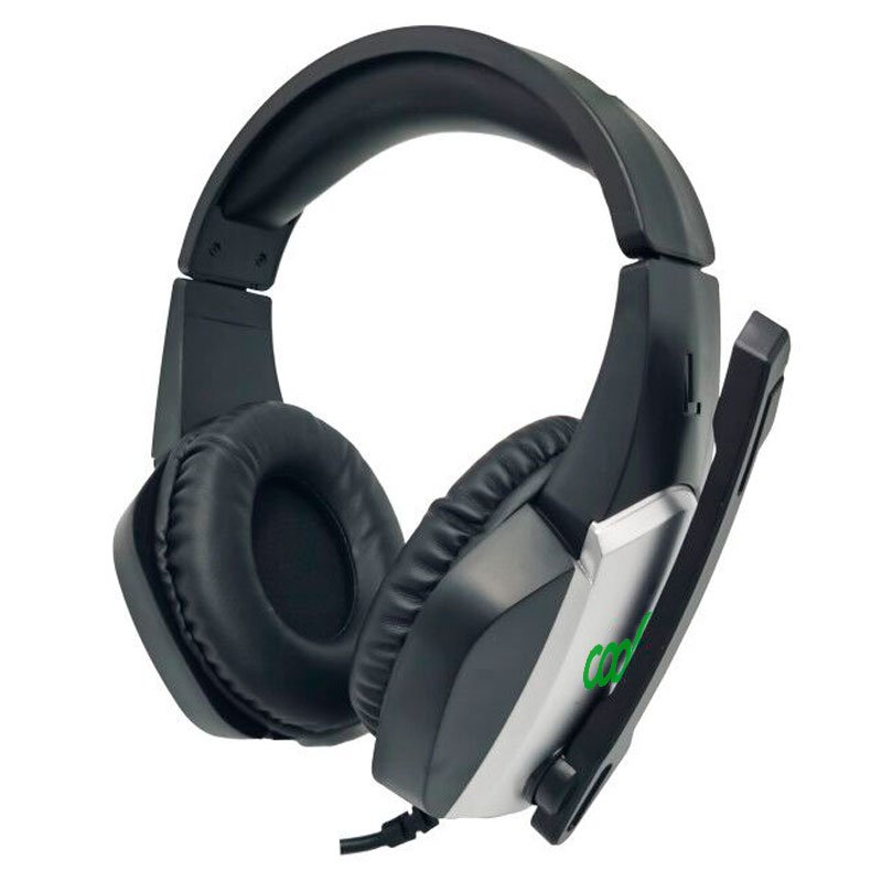 Auscultadores estéreo PC / PS4 / PS5 / Xbox Gaming COOL Bremen Lighting + Adapt. Áudio
