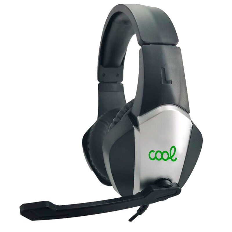 Auscultadores estéreo PC / PS4 / PS5 / Xbox Gaming COOL Bremen Lighting + Adapt. Áudio