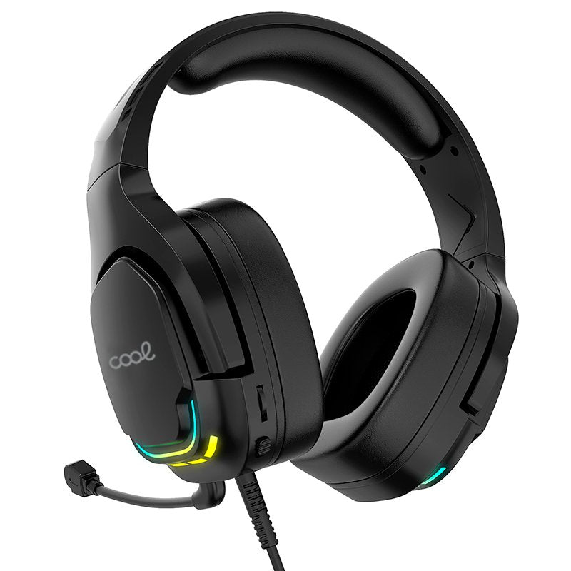 Auscultadores estéreo PC / PS4 / PS5 / Xbox Iluminação Gaming COOL Tuned Black USB 7.1