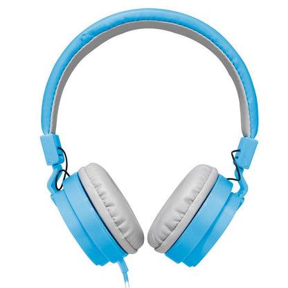 Auscultadores Jack COOL de 3,5 mm Toronto Fones de ouvido com micro azul