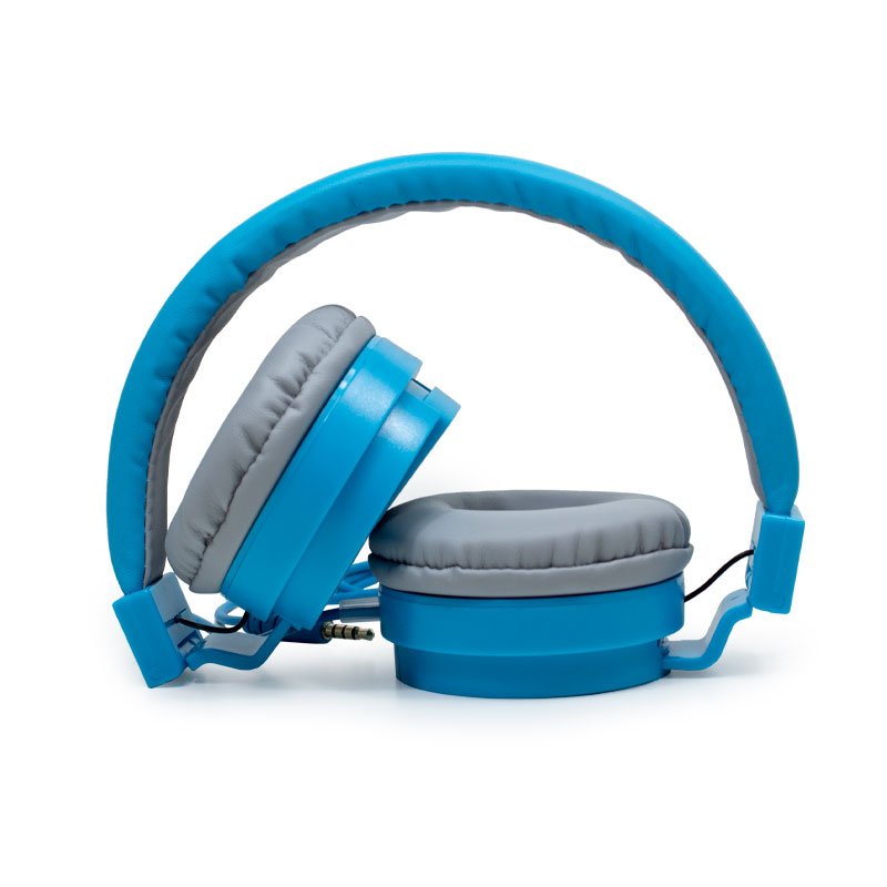 Auscultadores Jack COOL de 3,5 mm Toronto Fones de ouvido com micro azul