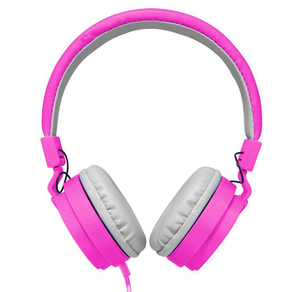Auscultadores Jack COOL de 3,5 mm Toronto Fones de ouvido com micro rosa