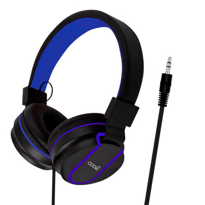 Auscultadores Jack COOL de 3,5 mm Toronto Preto-Azul