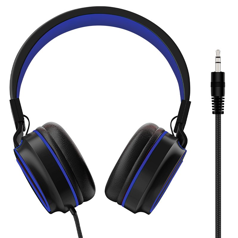 Auscultadores Jack COOL de 3,5 mm Toronto Preto-Azul
