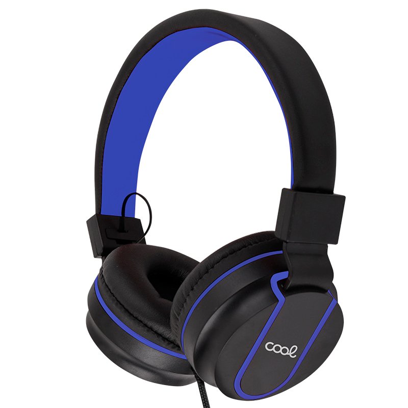 Auscultadores Jack COOL de 3,5 mm Toronto Preto-Azul