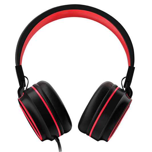Auscultadores Jack COOL de 3,5 mm Toronto Preto-Vermelho