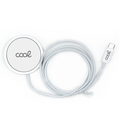 Base carregador MAGNETIC Qi sem fio para smartphones COOL Branco