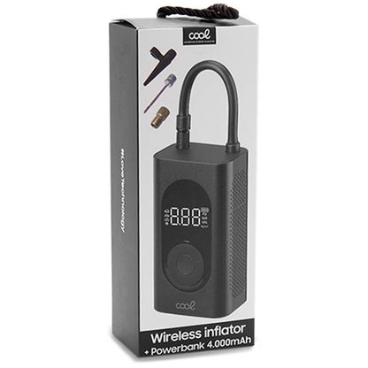 Bateria Externa Inflator Sem Fio Power Bank 4.000 mAh COOL Preto