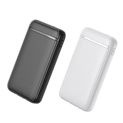 Bateria Externa Power Bank 5000 mAh COOL (2 Cabos: TYPE C / Lightning) Branco