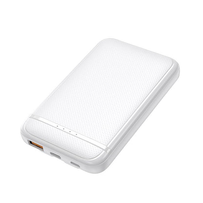Bateria Externa Power Bank 5000 mAh COOL (2 Cabos: TYPE C / Lightning) Branco