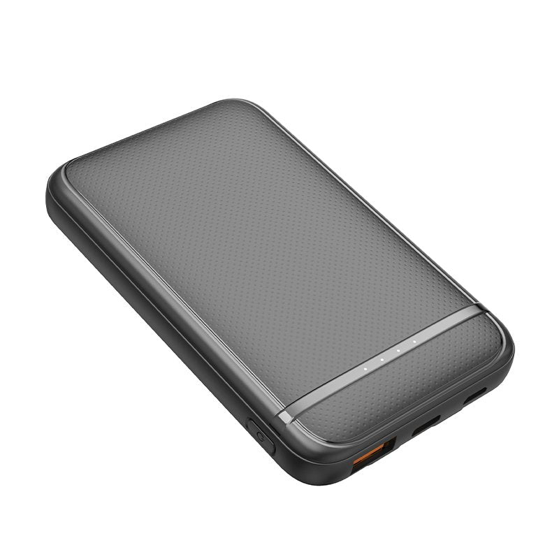Bateria Externa Power Bank 5000 mAh COOL (2 Cabos: TYPE C / Lightning) Preto