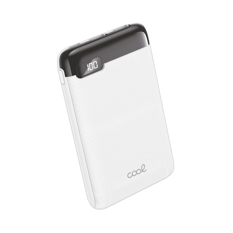 Bateria Externa Power Bank 5000 mAh Display COOL 10W Branco