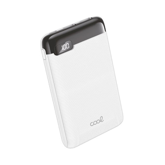 Bateria Externa Power Bank 5000 mAh Display COOL 10W Branco