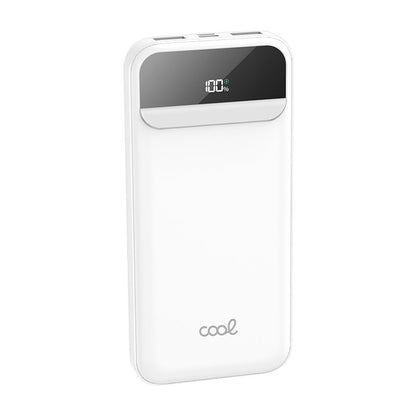 Bateria Externa Universal Power Bank 10.000 mAh + Carregamento Rápido 22,5W - 3A (3 conexões) Branco