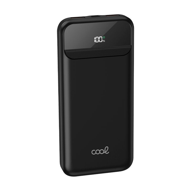 Bateria Externa Universal Power Bank 10.000 mAh + Carregamento Rápido 22,5W - 3A (3 conexões) Preto