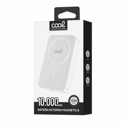 Bateria Externa Universal Power Bank 10.000 mAh Magnetic COOL Branco