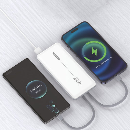 Bateria Externa Universal Power Bank 10.000 mAh PD 22,5W (2 conexões) Branco